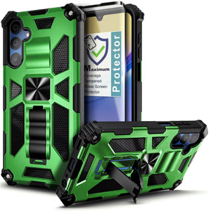 Rugged Armor [Galaxy A14 5G Case] w/ Magnetic Kickstand