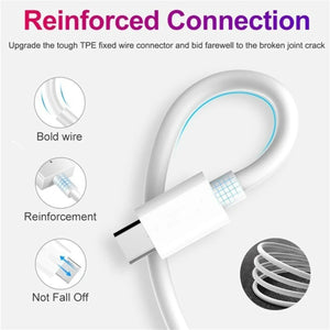 USB-C to USB-C Charging Data Sync Charger Cable Type C