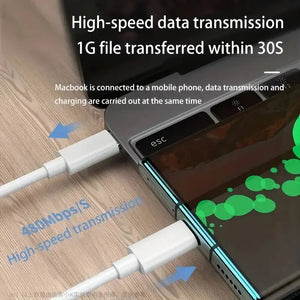 USB-C to USB-C Charging Data Sync Charger Cable Type C