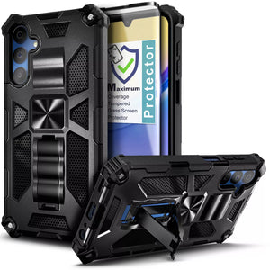 Rugged Armor [Galaxy A14 5G Case] w/ Magnetic Kickstand